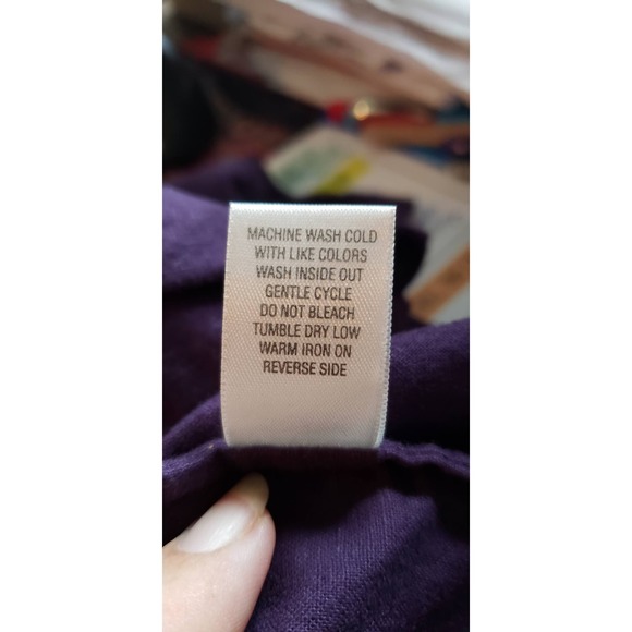 Women's Plus - Preowned Long Sleeve Purple Embroidered Top -CJ Banks - Size 3X - Picture 9 of 9